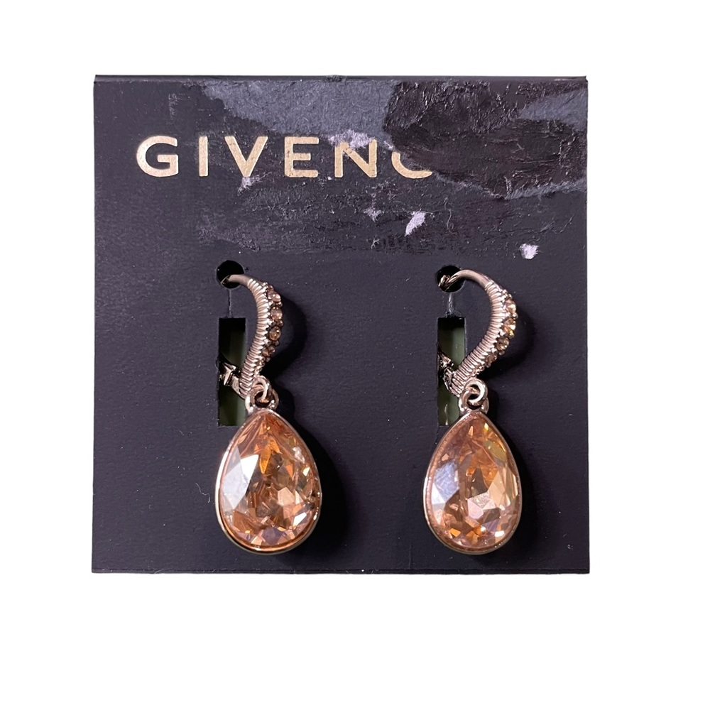Givenchy rose gold-tone crystal drop earrings